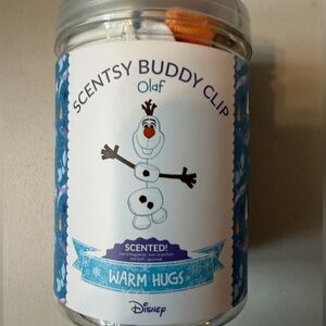 Scentsy Olaf Buddy Clip with Blue and White Accents